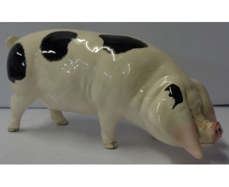 A late 20th Century Beswick Rare Breeds Gloucester Old Spot Sow G230