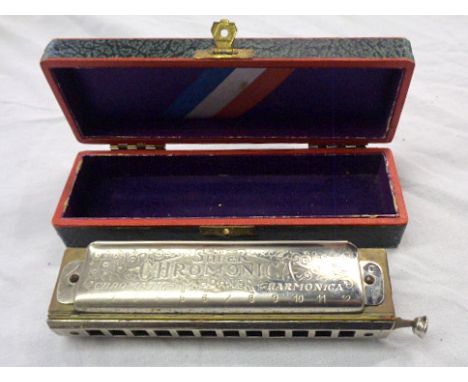 A boxed Hohner Super Chromonica No. 260 1/2 in C