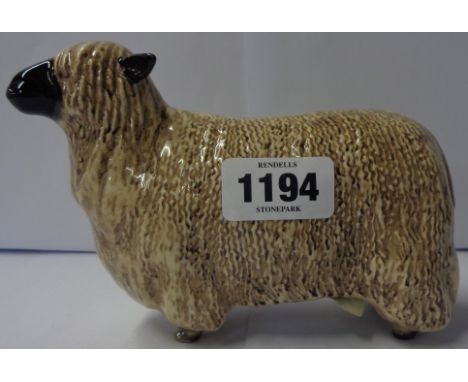 A boxed early 21st Century Beswick Rare Breeds Wensleydale sheep 4123 with inspection sticker