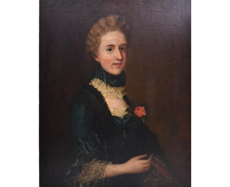 English school - an early 19th century oil on canvas portrait painting after the portrait of Elizabeth Wrottesley by Thomas G