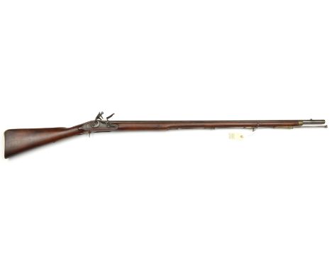 A good 10 bore private purchase flintlock musket of the Honourable Artillery Company, by Stevens, 58½” overall, barrel 42” en