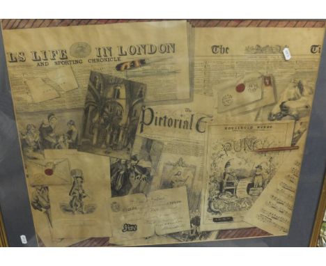 ENGLISH SCHOOL "Loose papers, books etc" and "Bank notes, playing cards, etc", trompe l'oeil studies, pen & ink and watercolo