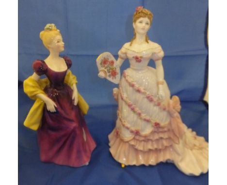 A Royal Worcester figurine "A Celebration at Windsor", No'd. 886/12500, a Royal Doulton figurine "Loretta", model No. HN 2337