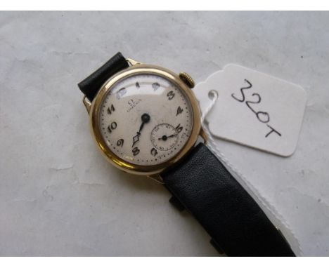 Vintage 9ct circular midi size  Omega wristwatch       