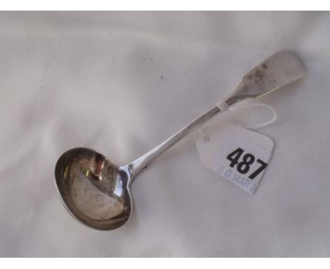 Exeter – fiddle pattern Georgian cream  ladle 1832 by WS  20g       