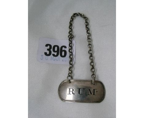 Georgian small rum ticket Lon 1816 by TW & JH 5g   