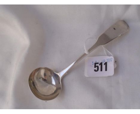 Exeter – fiddle pattern cream ladle 1830  by ES 22g        