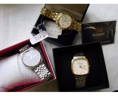 A gents Rotary gilt wrist watch etc     