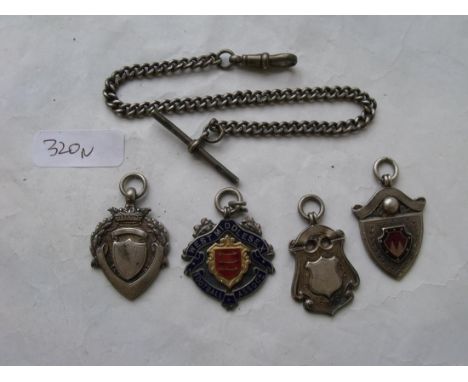 Some enamel watch fobs etc      