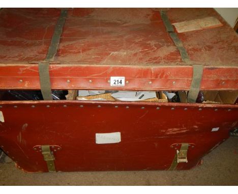 An old trunk & contents