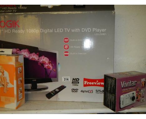 A 22" LG TV, lady shave & camera