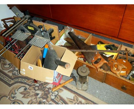 5 boxes of old tools