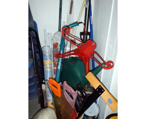 A large quantity of tools & garden tools etc.