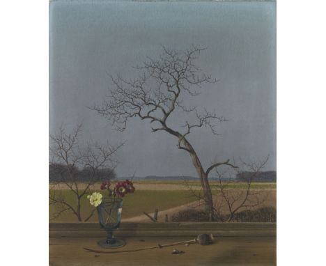 Herbert Böttger, FrühlingÖl auf Leinwand. 44,3 x 38,2 cm. Gerahmt. Unten rechts braun monogrammiert und datiert 'HB 42' (ligi