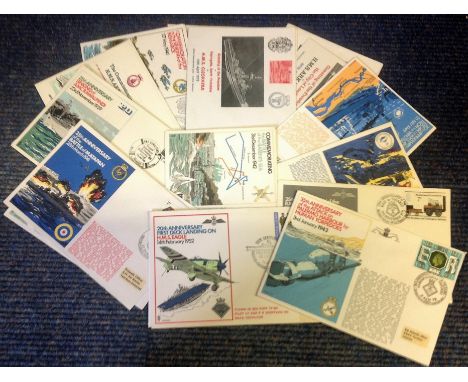18 Official Unsigned Navy Covers. Includes Sinking of Bismarck covers, HMS Exmouth First Voyage, HMS Ark Royal Commissioning,