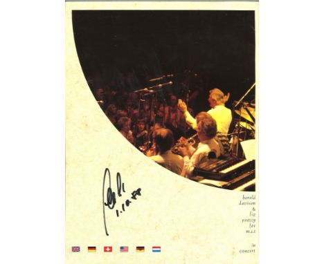 Music autograph collection Alice Cooper signed magazine page, Manhattan Transfer signed by 2, Golden Gate Quartet signed by a