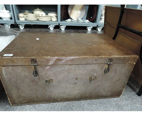 A vintage hand made tool or storage box