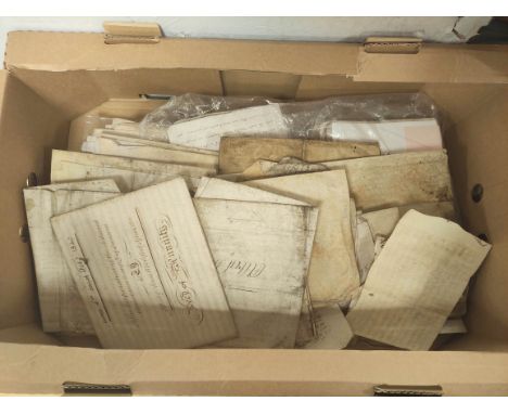Manuscript Material, Legal Documents, etc.&nbsp;&nbsp;A collection of various items, mainly 17th &amp; 18th cent., legal, let