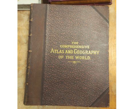 BLACKIE W. G.&nbsp;&nbsp;The Comprehensive Atlas &amp; Geography of the World. Col. litho costume plates, text illus. &amp; g