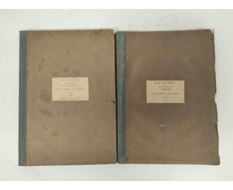 BLACKWALL JOHN.&nbsp;A Hidstory of Spiders of Great Britain and Ireland. 2 vols. 29 hand col. eng. plates. Lge. quarto. Orig.