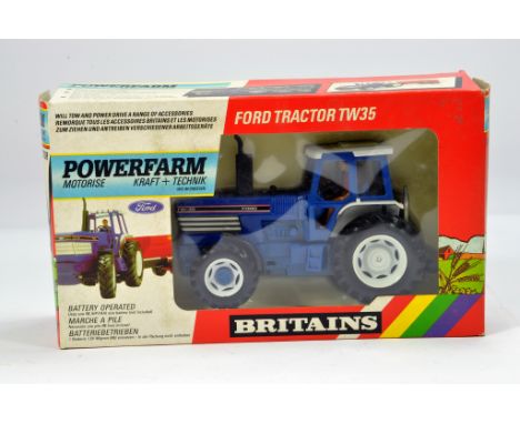 Britains 1/32 Ford TW35 Powerfarm Tractor. Untested. NM to M in Box.