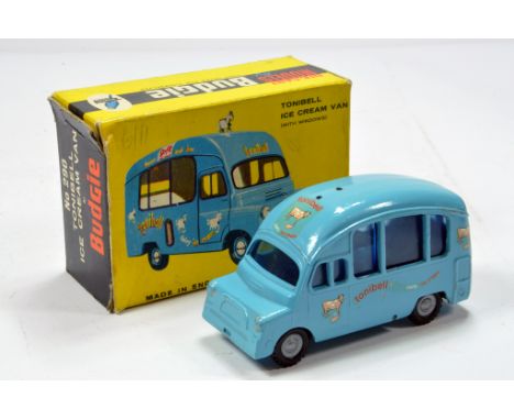 Budgie Toys No. 290 Tonibell Bedford Ice-cream Van in light blue with unusual Spot-On type Tonibell Dairy Ice-cream transfers