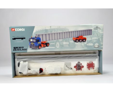 Corgi Commercial Truck Diecast Issue. Heavy Haulage No. 76802 MAN Tractor Unit with Bridge Beam Load. I R Dunkerely. NM to M 