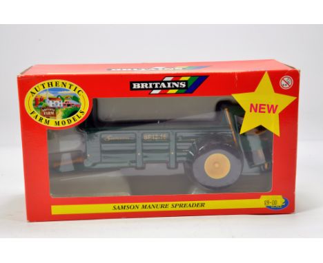 Britains 1/32 Samson SP12 Manure Spreader. Green / Yellow. M in Box.