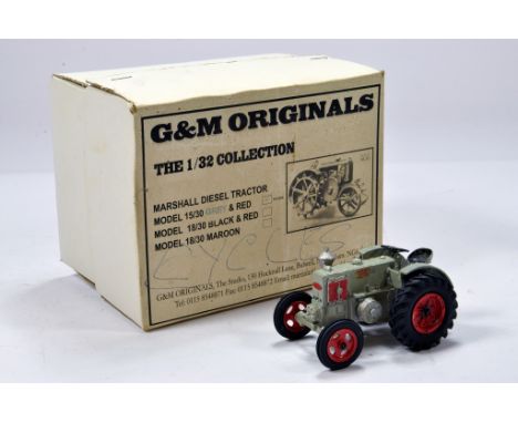 G&amp;M Originals 1/32 Hand Built Model of a Marshall Tractor. Limited Edition with box. Slightly Grubby.