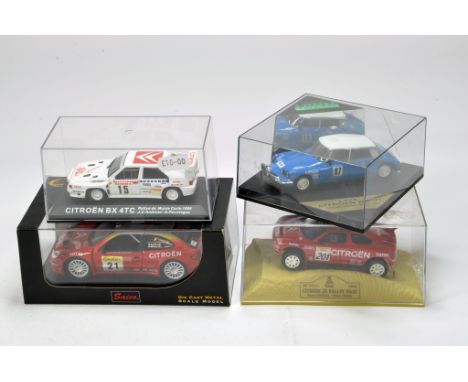 Various 1/43 scale diecast Citroen racing themed issues from Saico, Vitesse, Norev etc. M in Boxes. (4)