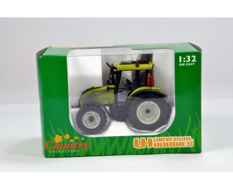 Universal Hobbies 1/32 Valtra C Tractor. Lime Green. M in Box.