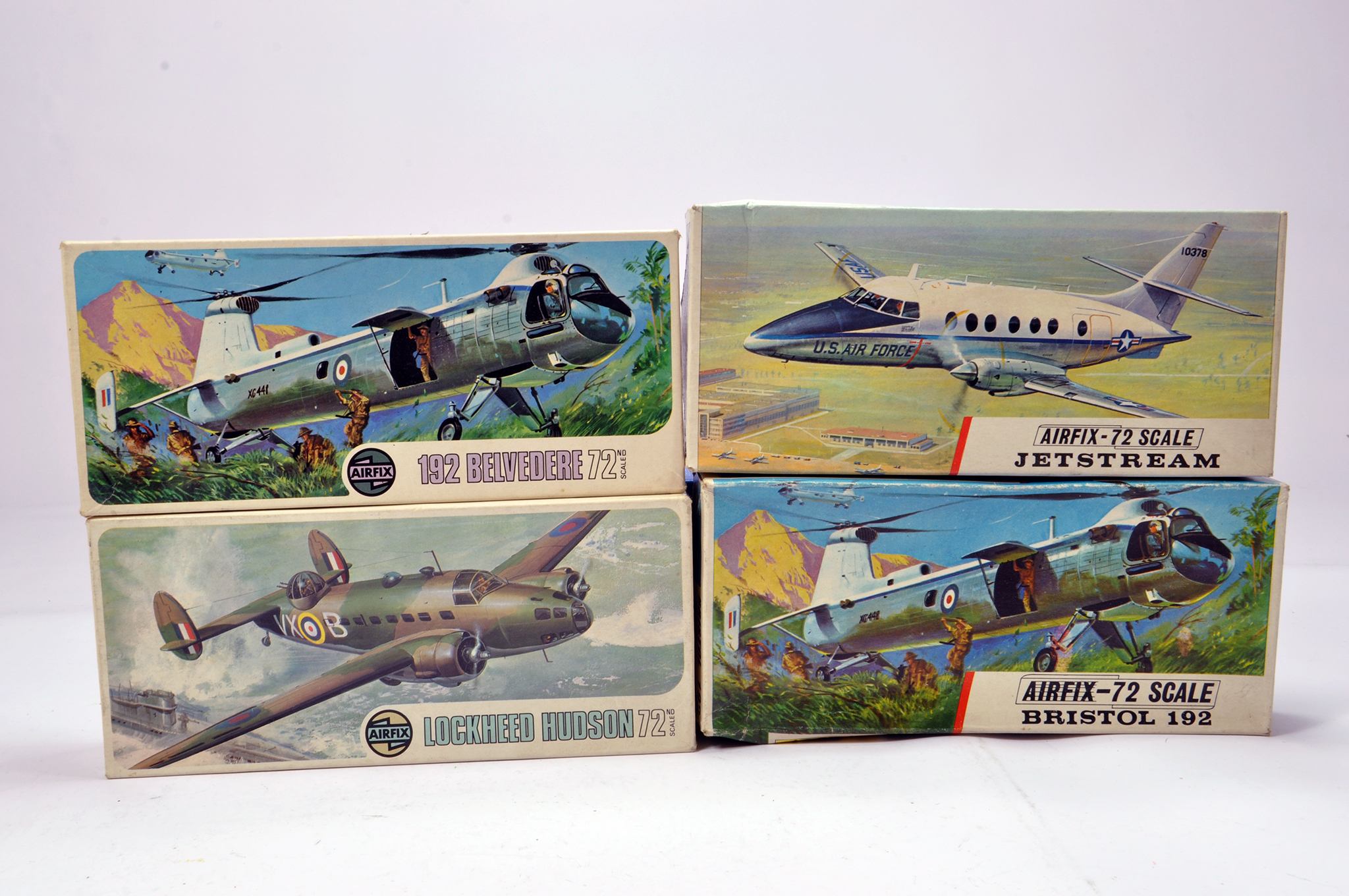 Airfix Aircraft Kits comprising 1/72 192 Belvedere, Jetstream, Lockheed ...