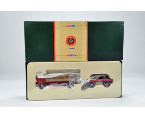 Corgi Commercial Truck Diecast Issue. Premium Edition. CC10201 ERF Sheeted Lorry and Trailer. BRS. NM to M in Box.