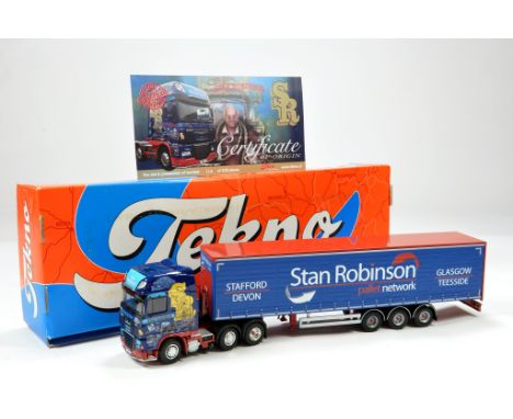 Tekno 1/50 Diecast Truck Issue. DAF XF Curtain Trailer. Stan Robinson. Ltd Edition. NM to M in Box.