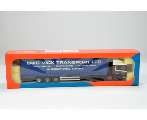 Tekno 1/50 Diecast Truck Issue. The British Collection. ERF EC Curtainside. Eric Vick. NM to M in Box.