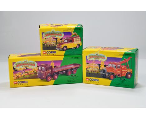 Corgi Commercial Truck Diecast Group. Showmans Range. No. 06601 Morris Van (Carters), 24401 Leyland 8 Wheeler (John Codona) p