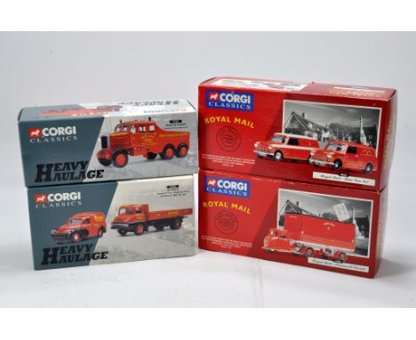 Corgi Diecast issues comprising No. 17501 and 31006 Heavy Haulage plus Royal Mail issues No. 08002 and 15002. M in Boxes. (3)
