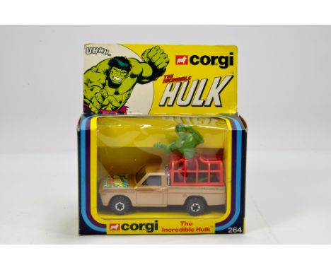 Corgi No. 264 The Incredible Hulk Mazda Pick-up. NM to M in VG to E Box.