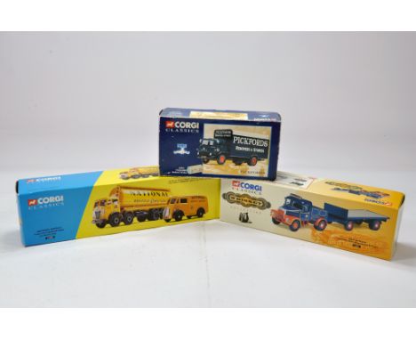 Corgi Diecast Truck Issues comprising No. 22701 Bedford TK (Pickfords), 31002 Foden FG Tanker Set (National Benzole), 16001 S