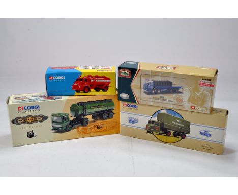 Corgi Diecast Truck Issues comprising No. 11802 ERF KV 8 Wheel Platform (Bass), 97914 Scammel Scarab (BRS Parcels), 20801 AEC