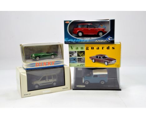 Diecast vehicle group comprising Dinky, Norev, Solido and Corgi plus Vitesse. NM to M in Boxes. (4)