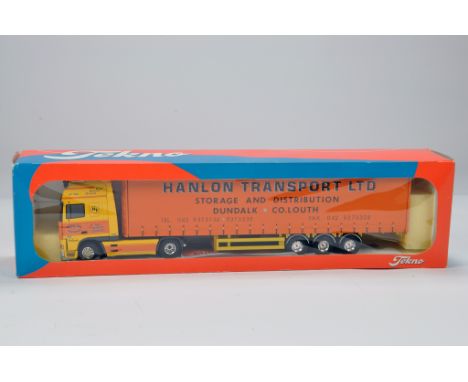 Tekno 1/50 Diecast Truck Issue. The Irish Collection. DAF 95 XF Curtainside. Hanlon Transport. NM to M in Box.