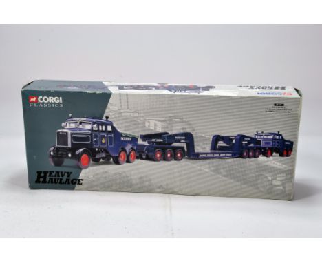 Corgi Diecast Truck Issues comprising No. 17701 Scammell Constructors x 2 and Low Loader. Pickfords. NM to M in Box.