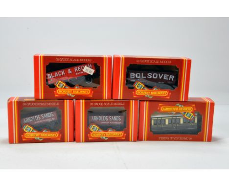 Hornby OO Gauge rolling stock and wagons including Arnolds, Bolsover and others. NM to M in Boxes. (5)