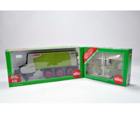 Siku 1/32 Claas Cargos 9500 Trailer plus Claas Rake. M in Boxes. (2)