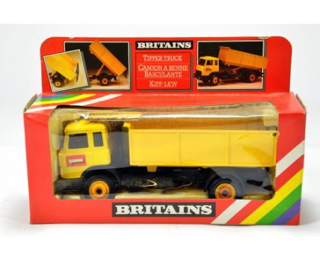 Britains 1/32 Tipper Truck. Yellow. NM to M in VG to E Box.