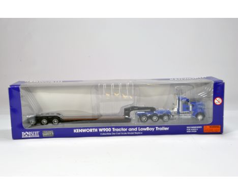 Norscot 1/50 Diecast Truck Issue. Kenworth W900 Tractor and Lowboy Trailer. NM to M in Box.