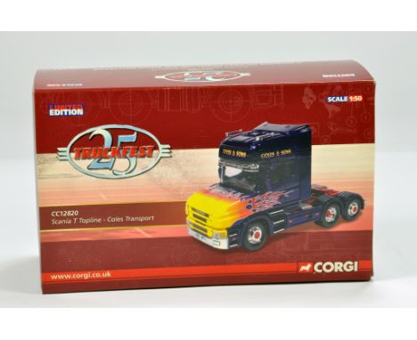 Corgi Commercial Diecast Issue No. CC12820 Scania T Topline. Coles Transport. NM to M in Box.