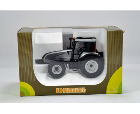 Universal Hobbies 1/32 Valtra T Tractor. Silver. M in Box.