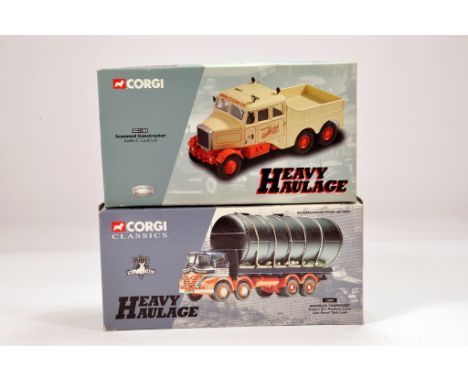Corgi Commercial Truck Diecast Duo. Heavy Haulage. No. CC11101 Scammell Constructor (Siddle Cook) plus 13902 Foden S21 Platfo